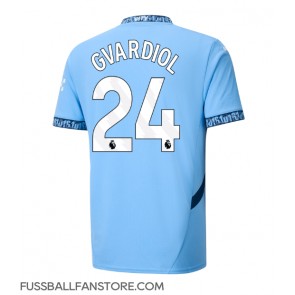 Manchester City Josko Gvardiol #24 Replik Heimtrikot 2024-25 Kurzarm